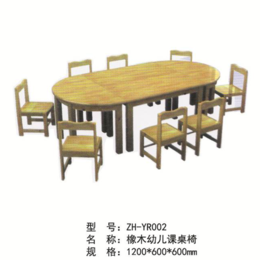 ZH-YR002橡木 园课桌椅
