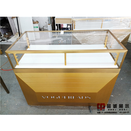 深圳珠宝柜台设计定做-不锈钢玻璃展示柜制作-品诚珠宝柜台