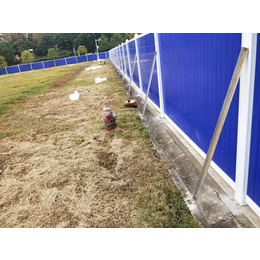 湖北市政工程pvc金属围挡 彩钢板PVC工地围墙施工道路围栏