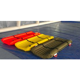 充气救援担架 脚踏或气瓶充气水上*浮救生担架浮板