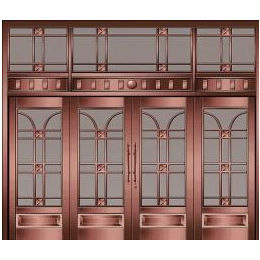 铜门-嘉亿建材(原图)-中式玻璃铜门