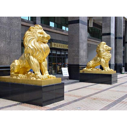 欧洲铸铜狮子摆件-潍坊铸铜狮子摆件-怡轩阁雕塑