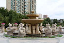 山东黄金麻喷泉-盛晟雕塑