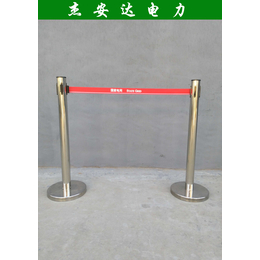 警示带式不锈钢伸缩围栏 5五米双层隔离带安全护栏杆价格