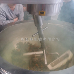 重庆绿豆沙搅拌锅-研磨好绿豆沙搅拌锅-龙泽馅料搅拌炒锅