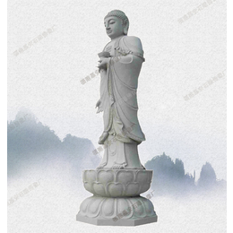 昆山北京佛像 石雕石雕西方三圣价格弥勒佛石雕像清洁