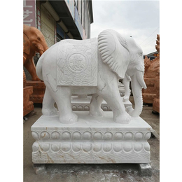 众邦雕刻-清远燕山石大象工艺品