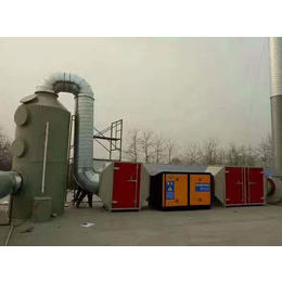 光氧催化燃烧废气处理设备现场安装-环评过关-中博环保