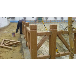 泰安压哲栏杆(图)-水泥仿木护栏价格-定西仿木护栏