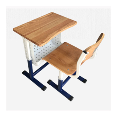 中小学单人单柱单层套管升降课桌椅