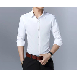 白色长袖衬衫-合肥衬衫-安徽顾然服饰定制(查看)