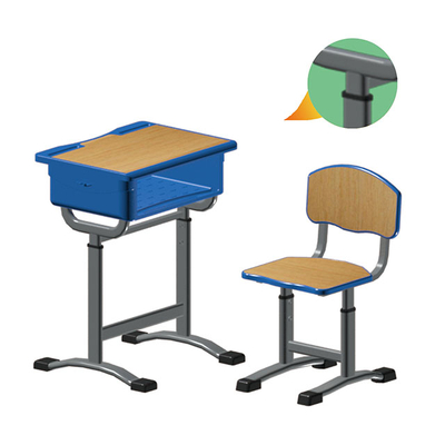 单柱单层套管升降课桌椅