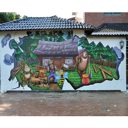 社区围墙文化-杭州墙绘-绍兴围墙
