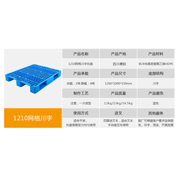 四川新轩盛塑业 成都川字型托盘 厂家 1210网格川字托盘缩略图