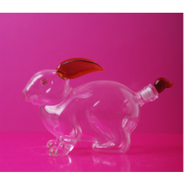 玻璃工艺酒瓶厂家定制手工艺动物造型高硼硅玻璃酒瓶
