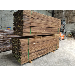 园林碳化木地板安装-园林碳化木地板-图强木业