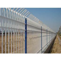 温州围墙铁栅栏-锌钢护栏网厂家-方管围墙铁栅栏