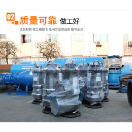 浙江地区雨水处理泵站建设大流量潜水污水泵 潜水泵生产厂家