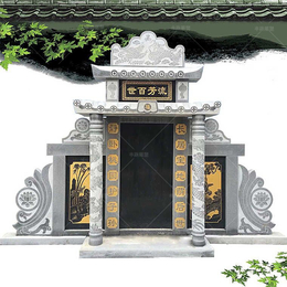 石雕墓碑图片 花岗岩墓碑样式 中国黑墓碑