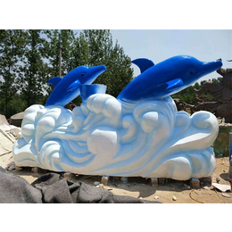 不锈钢海豚雕塑 不锈钢镜面雕塑-艺铭雕塑-湖北海豚雕塑