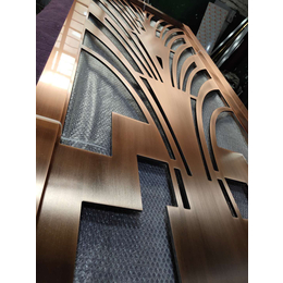 福建福州铝板镂空平雕花格屏风 数控雕刻图案任选