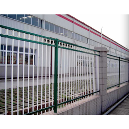 河南小区护栏 两横梁围墙护栏 厂区外墙锌钢护栏 *