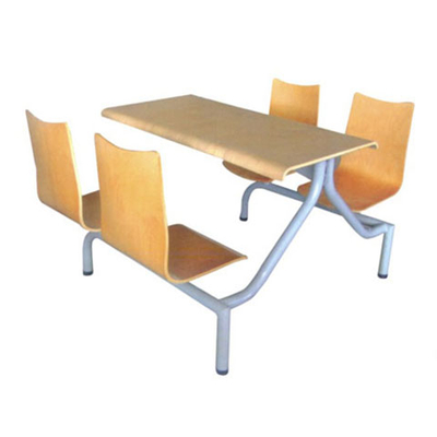 4位多层板固定椅餐桌