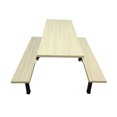 6位多层板固定条凳餐桌