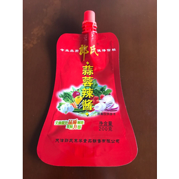 供应平昌县甜面酱包装袋-番茄酱包装袋-自立吸嘴袋缩略图