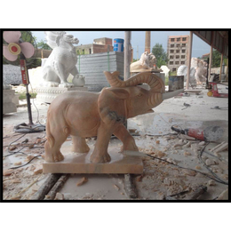 石大象雕塑生产厂家-吉林石大象雕塑-曲阳旺通石材雕塑厂