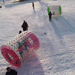 厂家*高耐寒TPU雪地悠波球 双人型雪场充气悠波球设备
