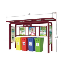 户外垃圾亭分类回收垃圾桶分类垃圾箱广告牌社区环保亭宣传栏雨棚