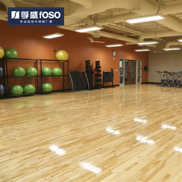 孚盛室内篮球场木地板 体育馆柞木运动地板 实木地板*价格 