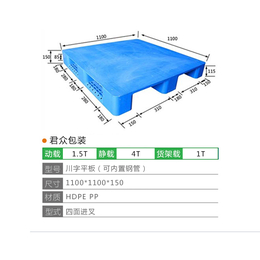 张家口塑料托盘定做-张家口塑料托盘-君众包装