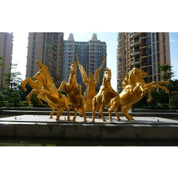 咸宁铜飞马雕塑定做-世隆工艺品-大型铜飞马雕塑定做