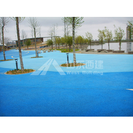 河北邯郸彩色生态透水混凝土路面 透水地坪 彩色混凝土