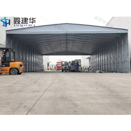 上海金山区仓库存储篷海鲜大排档 蓬电动伸缩棚质量还是不错