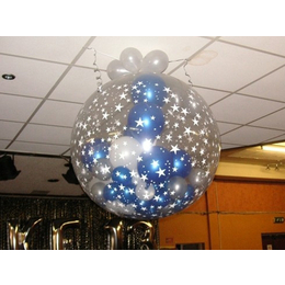 洛阳西工卖场新年气球装饰 涧西元旦气球布置图片