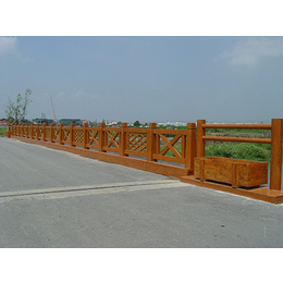 水泥仿木护栏-杭州仿木护栏- 顺安景观护栏生产