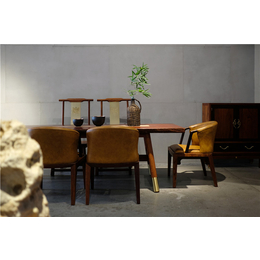 烟台阅梨新中式家具-烟台新中式风格餐厅样板间图片