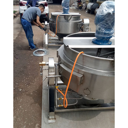 搅拌式夹层锅及成套生产设备-顺业食品机械(在线咨询)