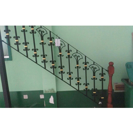 南京铝艺楼梯扶手- 鸿盈金属定做-公寓铝艺楼梯扶手