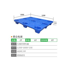 东营吹塑托盘-君众包装-东营吹塑托盘制造