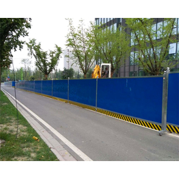 郑州铁皮泡沫彩钢瓦夹芯板工程 市政道路临时建筑围挡