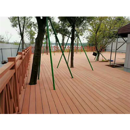木塑地板小区绿化-木塑工程-青岛中邦绿可工贸(查看)