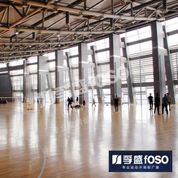 室内篮球场运动木地板实木篮球场地地板体育篮球馆*枫桦木地板