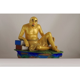 怡轩阁铜雕制作-惠州寺院十八罗汉铜雕
