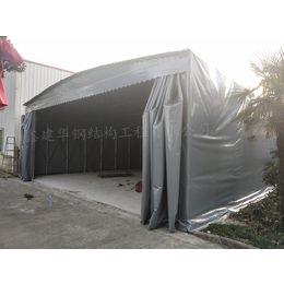 惠州博罗县推拉篷雨棚厂家 大型仓库挡雨棚价格便宜