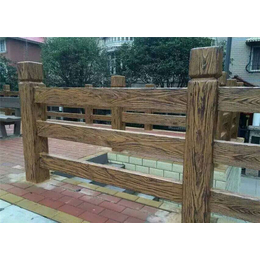 泰安压哲栏杆(多图)-混凝土仿木护栏厂家-荆门仿木护栏