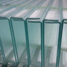 生产供应U型钢化玻璃 幕墙玻璃